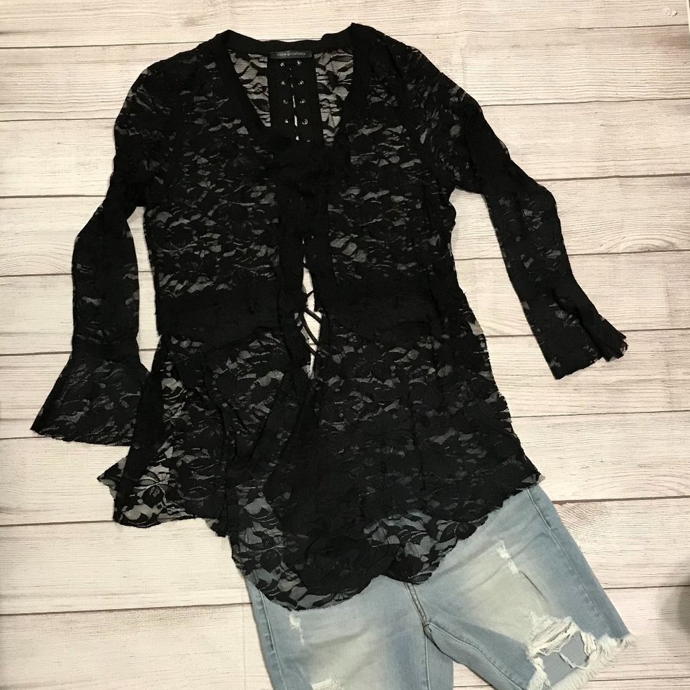 Vocal Lace Jacket with Lace Up Back